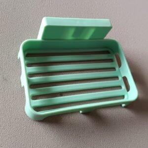 Multipurpose Wall-Mount Soap Dish with Self-Draining Slotted Base (1 Pc)