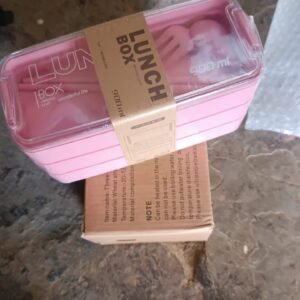 Eco-Friendly 3-Layer Stackable Lunch Box Set with Cutlery