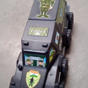 Big Military 8-Wheel Plastic Car Toy (1 Pc)