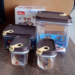 Ritu Push 'N' Lock Airtight Food Storage Container Set (4 Pc)
