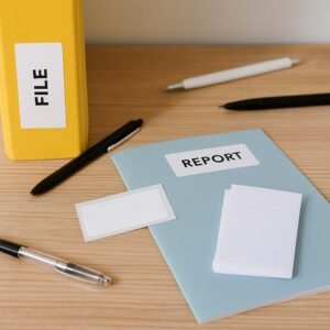 Premium All Purpose Adhesive White Labels (128 Labels)