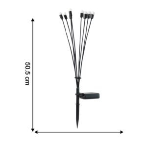 Solar LED Fiber Optic Garden Light - (1 Pc / Mix LED LIght)
