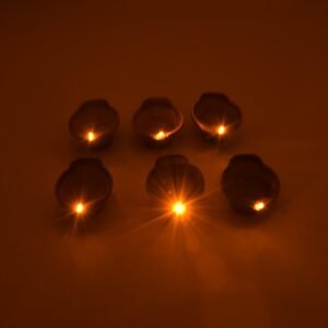 Water Sensor Diyas for Diwali Decoration | Diyas for Home Decoration| Diwali Decoration Items for Home Decor Diyas | Diwali LED Diyas Candle with Water Sensing Technology E-Diya, Diwali (6Pc Set)