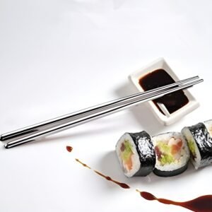 Premium Stainless Steel Reusable Chopsticks (2 Pc)