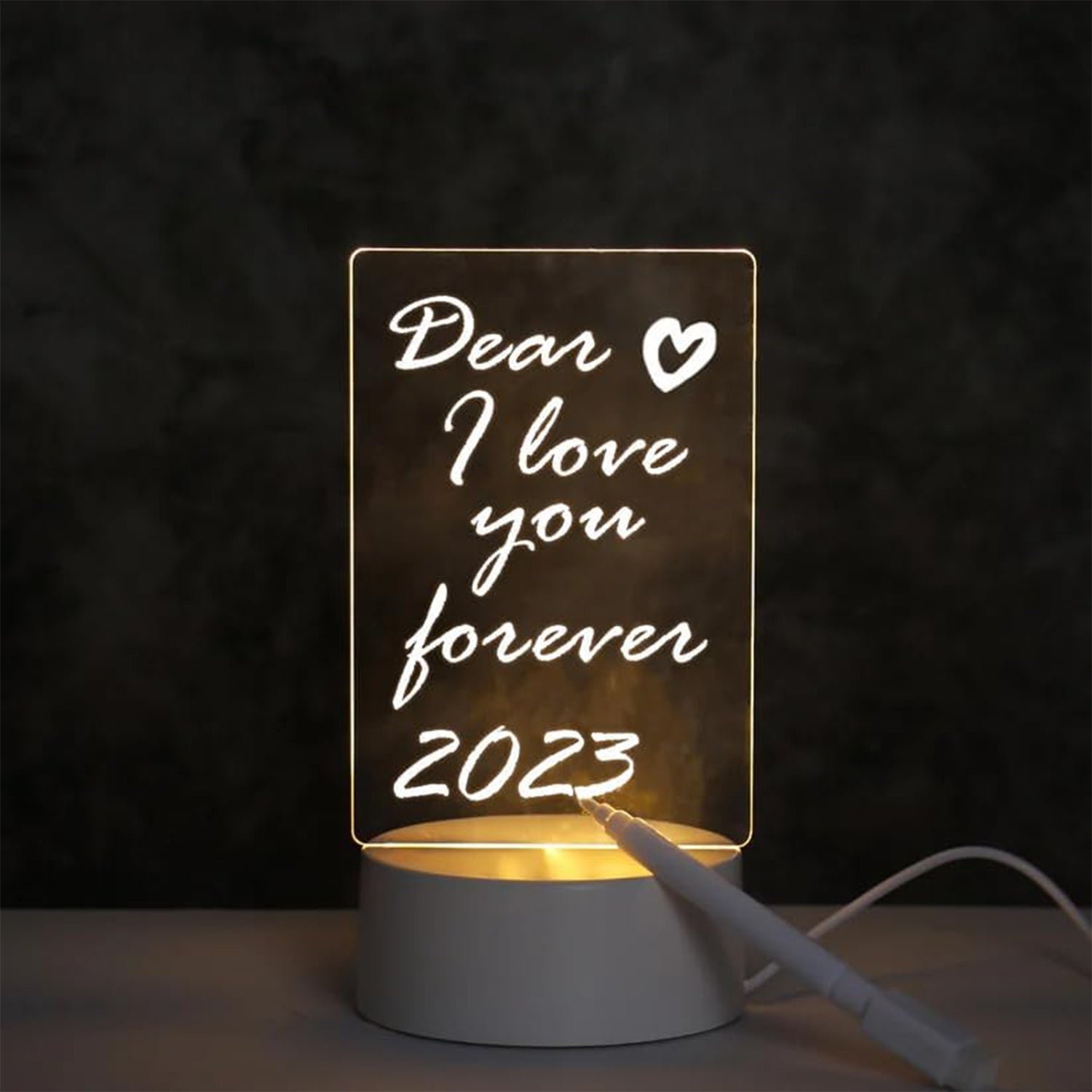 LED Acrylic Message Board Night Lamp - Image 6