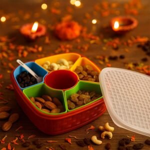 Dry Fruit & Snack Box with Spoon - 1 Set