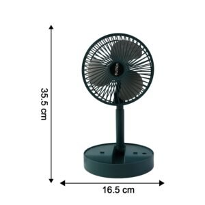 Sensor Foldable Mini Desk Fan with Adjustable Height and Angle (1 Pc)