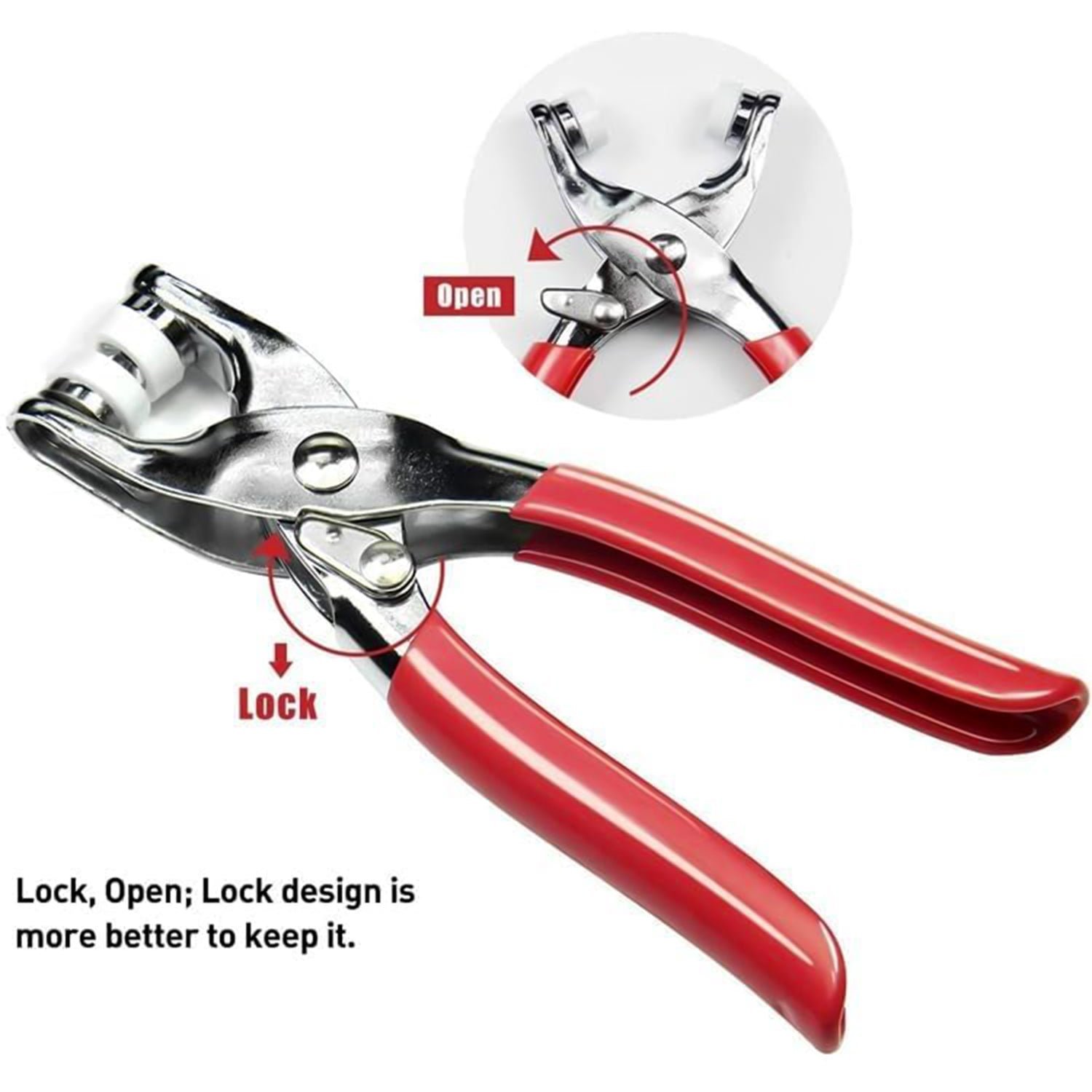 Heavy Duty Snap Button Fastener Plier Tool Kit (1 Set) - Image 3