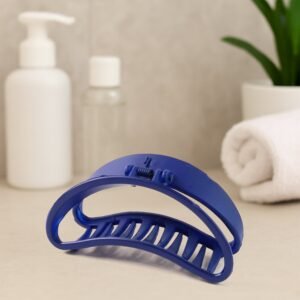 Plastic Hair Clamp Grip, Simple Matte Hair Barrette Clamp (12 Pc)