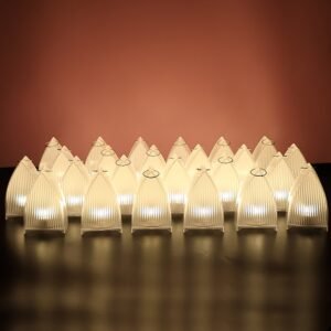 Transparent Decorative LED Candle Lights (24 Pc)