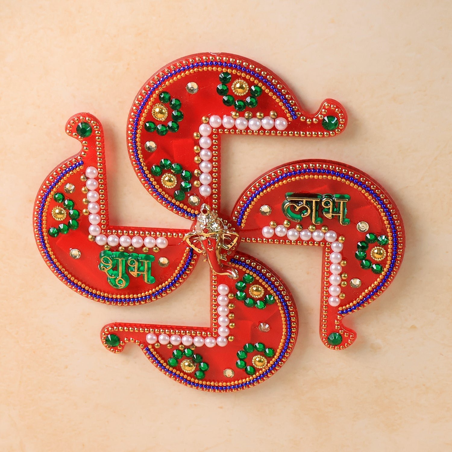 Acrylic Swastik Shubh Labh Wall Hanging (1 Pc) - Image 7