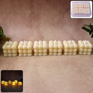 Decorative LED Bubble Candles (6 Pc / Set)