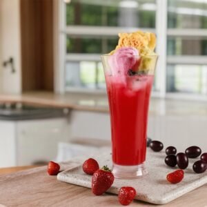 Supermom Plastic Faluda Matt Glass Set (300ML / 6 Pc)