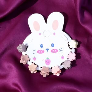 Premium Flower-Shaped Mini Hair Claw Clip Set