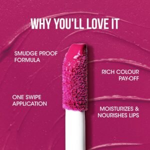 OG Beauty Petal Pink Moisture Lock Liquid Lipstick (4.5 ML / 1 Pc)