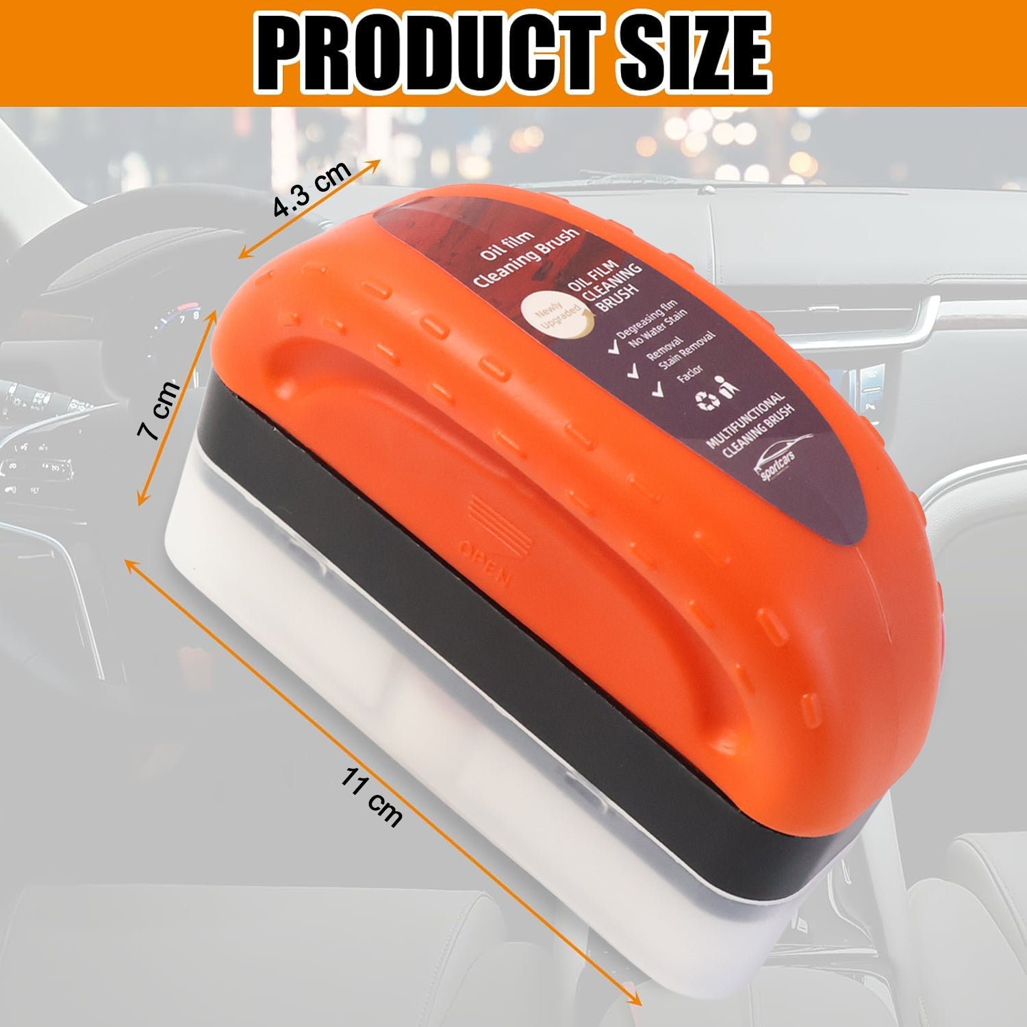 2-in-1 Car Oil Film Cleaning Brush - Image 3