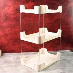 3-Tier Multipurpose Storage Organizer Rack Shelf (1 Set)