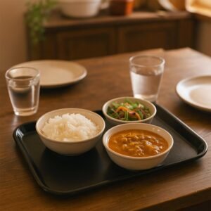 Plastic Serving Tray / Plate – 40 × 30 cm (1 Pc / Black)