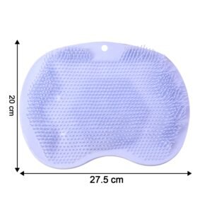 Purple Silicone Bath Massage Cushion – Suction Cup Exfoliating Foot Scrubber & Mat