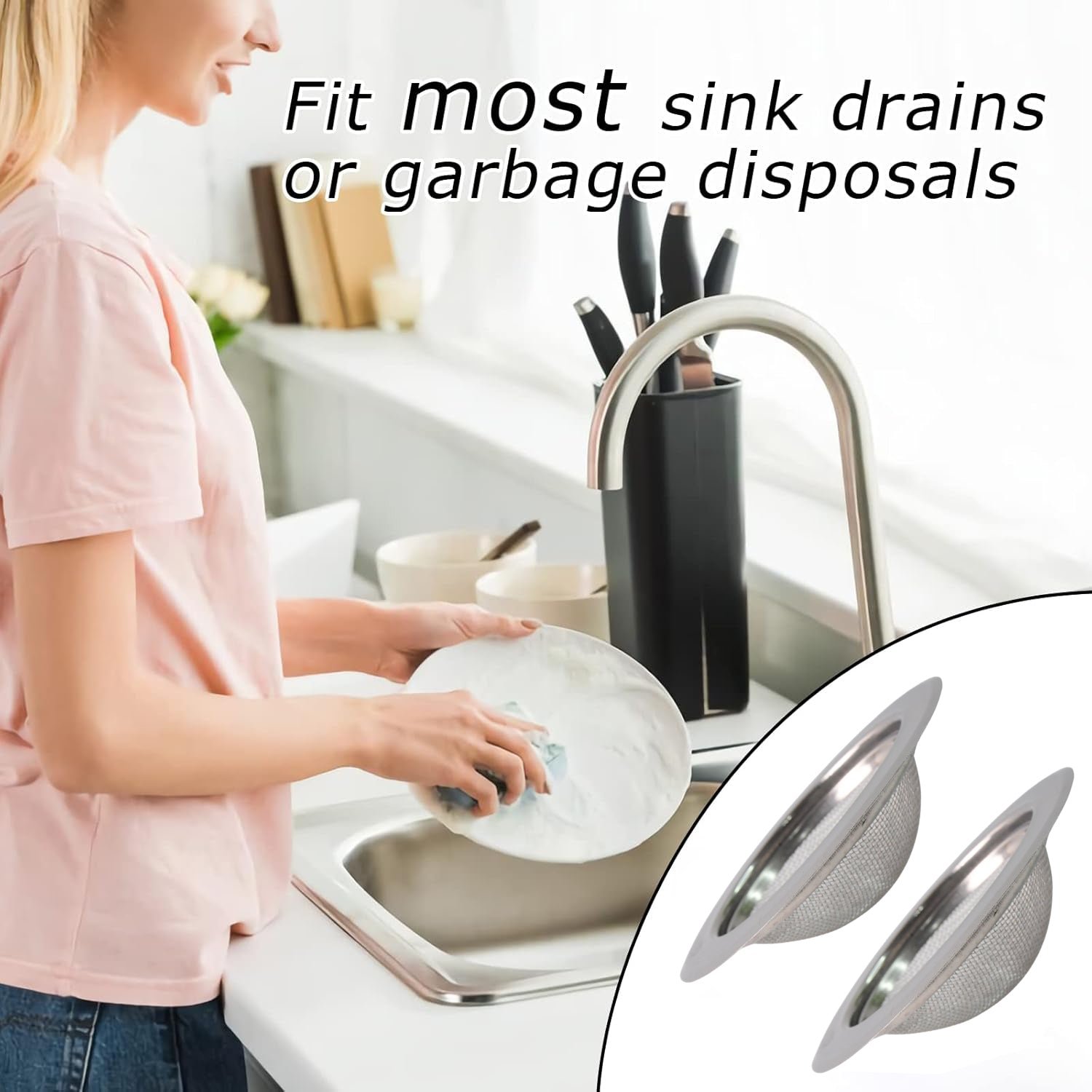 Supermom Stainless Steel Sink Strainer (1 Pc) - Image 4