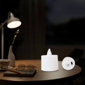 Blue LED Tea Light Candles (24 Pc)