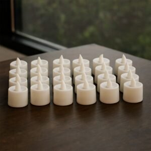 Blue LED Tea Light Candles (24 Pc)