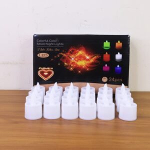 Blue LED Tea Light Candles (24 Pc)