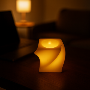 Set of 6 LED Flameless Decorative Candles – Square Shape Tealight Lamps