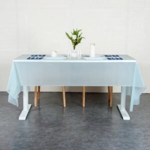Waterproof Disposable Plastic Table Cover 137 × 183 cm