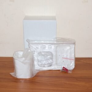 3in1 Wall Mounted Multi-Compartment Toothbrush & Soap Holder with Cup (1 Pc)