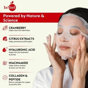 In’lief Vitamin C 0.5% Hydrating & Brightening Facial Sheet Mask (1 Pc)