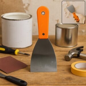 Putty Knife Set with Soft Rubber Handle (1 Pc)