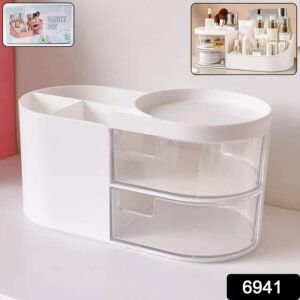 Multi-Functional Plastic Vanity Storage Box