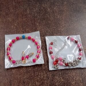 Traditional and Trendy Beaded Bracelet with Adjustable Chain (1 Pc)