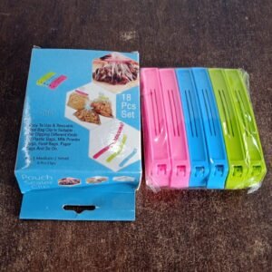 Multipurpose Plastic Pouch Sealer Clips (18 Pc)