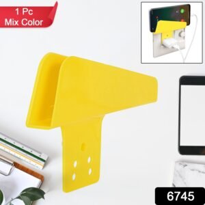 Plastic Secure Mobile Phone Charging Stand Holder (1 Pc / Mix Color)