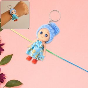 Multifunction Doll Bracelet for Kids – Cute Soft Toy Bracelet with Keychain Use – Decorative Fancy Bracelet cum Keyring for Boys & Girls