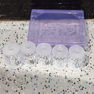 LED Crystal Effect Flameless Candle Light Set (5 Pc)