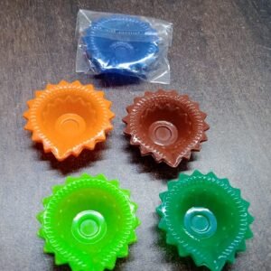 Silicone Diya for Diwali Attractive Design Colourful Diya Combo, Diwali (Mix Design /1 Pc)