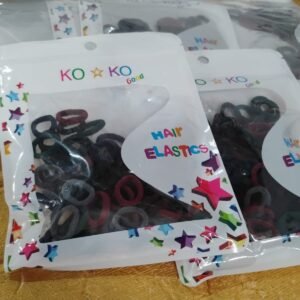 Small Hairbands Bands for Hair Rubber Bands (Pack of 100 / Multicolour), Hair accessories