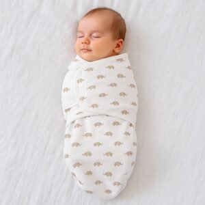 Soft Cotton Adjustable Baby Swaddle Wrap for Newborns (1 Pc)