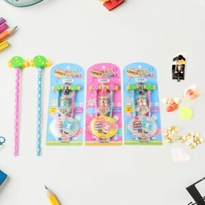 Fun Candy Design Pencil Set with Accessories (1 Set / Mix Design)