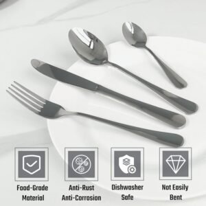 Premium Stainless Steel Polished Cutlery Set (24 Pc)