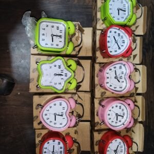 Mini Cute Alarm Clock Small Kids and Students (Mix Design & Color / 1 Pc)