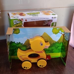 Pull Along Toy with Attractive Design, Developmental Toy for 1-Year-Old Girl Boy (Duck)