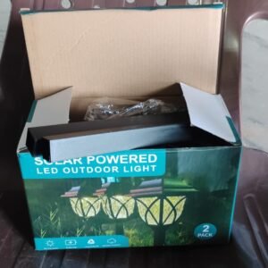 Solar Pathway Lights Outdoor Garden Lights (2 Pcs Set)