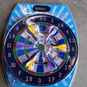 Magnetic Dart Board Game Set with 6 Soft-Tip Darts