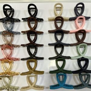 Plastic Hair Clamp Grip, Simple Matte Hair Barrette Clamp (1 Pc)