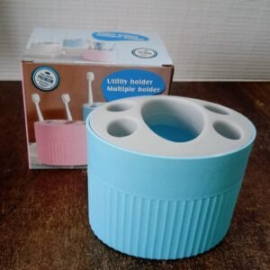 Multipurpose Bathroom Toothbrush and Utility Holder Stand with Multiple Slots (1 Pc)