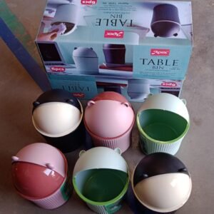 Apex Mini Tabletop Dustbin (1 Pc / 1200 ML / Mix Color)